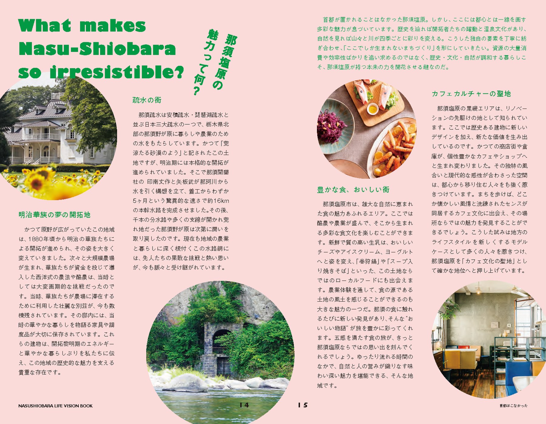NASUSHIOBARA LIFE VISION BOOK 誌面 14-15ページ